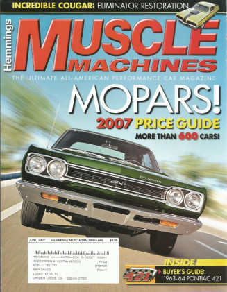 HEMMINGS MUSCLE MACHINES 2007 JUNE - GTX, GT-40, AMCs